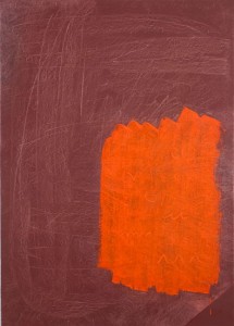 Alex Olson,A Verb, A Noun, 2010. Oil on linen, 41 x 29 inches. Courtesy of Lisa Cooley