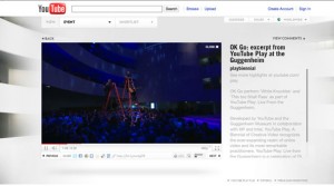 a clip of Ok-Go performing at the Guggenheim, October 21, 2010, from the YouTube page under review