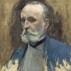 Pierre Puvis de Chavannes, Portrait of the Artist (unfinished), ca. 1883-7. Oil on canvas, 24 x 18-1/2. Musée d'Orsay, on loan to the Musée de Pacardie. ABP 316