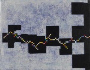 Thomas Nozkowski, Untitled (8-136), 2010. Oil on linen on panel, 22 x 28 inches. The Pace Gallery