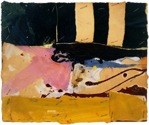 Alfred Leslie, Untited, 1959. Mixed media and collage on paper, 9 x 11 inches. Courtesy of Allan Stone Gallery