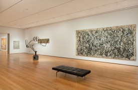 Installation view of Abstract Expressionist New York: The Big Picture. Courtesy of The Museum of Modern Art, New York. Photo: Jason Mandella.