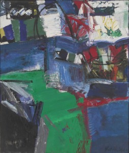 Grace Hartigan,?Shinnecock Canal, 1957.?Oil on canvas, 91-1/2 x 76 inches. The Museum of Modern Art, New York. Gift of James Thrall Soby?© 2010 The Estate of Grace Hartigan