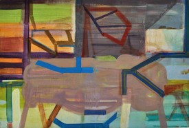 Russell Roberts, Pockets of Accumulation #31, 2010. Oil on linen, 25 x 37 inches. Courtesy of Heskin Contemporary
