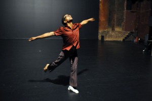 Ralph Lemon's How Can You Stay in the House All Day and Not Go Anywhere? at BAM, October 2010. Photo by Stephanie Berger.