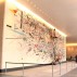 still from a 2010 film by PBS Art21 showing work in progress on Julie Mehretu's Goldman Sachs Mural