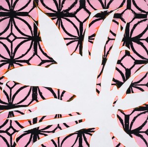 Margaret Lanzetta, Biophilia Eve, 2007. Oil and enamel on panel, 22 x 22 inches. Courtesy of the Artist.