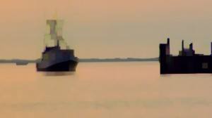 Peter Campus, Docking at Shinnecock Bay, 2010. still from the video installation, Calling for Shantih, 2010. Courtesy of Cristin Tierney.