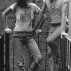 Patti Smith and Robert Mapplethorpe on the fire escape of the Chelsea Hotel, photograph by Gerard Malanga