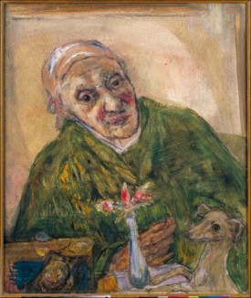 Marie-Louise von Motesiczky, Mother in Green Dressing Gown, 1975. Oil on canvas, 26 x 22 inches. The Marie-Louise von Motesiczky Charitable Trust, London, Courtesy of Galerie St. Etienne, New York