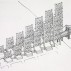 Paul Rudolph, Perspective rendering of vertical housing elements at the approach to the Williamsburg Bridge, 1970. Courtesy of the Paul Rudolph Archive, Library of Congress Prints and Photographs Division.