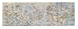 Larry Poons, Southern Exposure, 1986. Acrylic on canvas, 67-1/2 x 208 inches. Courtesy of Loretta Howard Gallery.