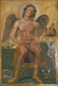 Yannis Tsarouchis, Study for the month of May, 1973. Oil on cloth, 80 x 55 cm. Yannis Tsarouchis Foundation