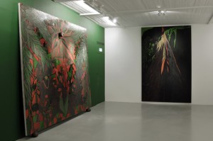 works of Chris Ofili on view in the exhibition, Alpha Omega – Works from the Dakis Joannou Collection Photo: Fanis Vlastaras & Rebecca Constantopoulou Courtesy: The DESTE Foundation