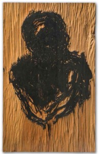 Arthur C. Danto, Untitled, 1955. Original woodblock, 25 x 15-3/4 inches. Courtesy of the University Museum, Southern Illinois University at Carbondale