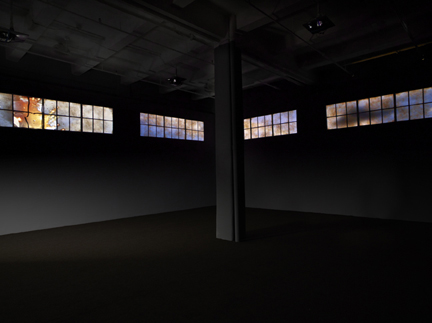Krzysztof Wodiczko, Out of Here: The Veterans Project, 2009-2011. Installation shot. Courtesy of Galerie Lelong.