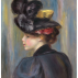 Pierre Auguste Renoir, Young Woman in a Black Hat, 1895. Oil on canvas, 25-1/6 x 18-1/8 inches. Courtesy of Hammer Galleries, New York