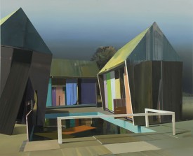 Ulf Puder, Waldbad, 2010. Oil on canvas, 71 x 86.5 inches. Courtesy of the artist and Ana Cristea Gallery