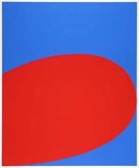 Ellsworth Kelly, Red/Blue, from the portfolio "Ten Works x Ten Painters", 1964. screenprint, 22 x 18 inches.