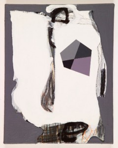 Peter Plagens, Test Canvas #9, 2009. Mixed media on canvas, 14 x 11 inches. Courtesy Nancy Hoffman Gallery