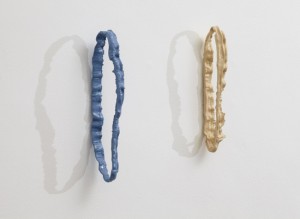 Alice Channer Kools 2010 Powder coated, cast aluminium 30 x 15 cm, 11. 8 x 5.9 inches each 2 parts