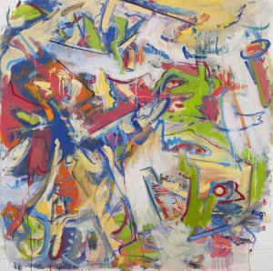 Gina Werfel, Collision, 2010. Oil on canvas, 60 x 60 inches. Courtesy of the Artist