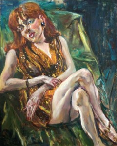 Raoul Middleman, Heather, 2000. Oil on canvas, 60 x 50 inches. Courtesy of Kouros Gallery