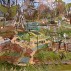 Stanley Lewis, Janie's Garden, 2008. Oil on canvas, 18 x 35 inches. Courtesy of The Painting Center