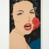 Marjorie Strider, Girl with Rose, 1963. Acrylic on Masonite panel, 45 x 20 x 2 inches. Courtesy of Hollis Taggart Galleries