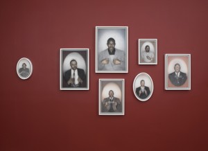 Bradley McCallum and Jacqueline Tarry, The Evidence of Things Not Seen, 2008. Oil on Linen, Toner on Silk, dimension variable. Courtesy of the Artists.