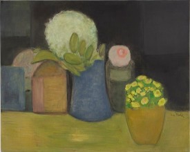 Jane Freilicher, Bouquets, 2011. Oil on linen, 16 x 20 inches. Courtesy of Tibor de Nagy