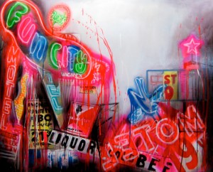 Rosson Crow. The Boneyard, 2010. Acrylic, Oil, and Enamel on Canvas. © Rosson Crow. Courtesy of the Contemporary Arts Center, Cincinnati
