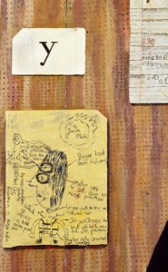 Simon Dinnerstein, The Fulbright Triptych, 1971-74, detail. Oil on wood panels, 14 feet wide, framed and separated. Palmer Museum of Art, Pennsylvania State University.