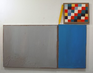 Columbia graduate Nora Griffin, The Green-Line for Tony Judt, 2011. Oil on linen, 68 x 52 inches. Courtesy of the Artist