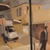 Sue Stotsky, Street With Man, 2011. Oil on canvas, 48 x 48 inches. Courtesy of the Artist