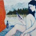 Hope Gangloff, The Trouble with Paradise, 2009. Acrylic on canvas, 64 x 81 inches. Collection of Cynthia and Stuart Smith