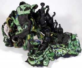 Daniel Wiener, All Around the Nether Reaches, 2010. Blown glass, 37 x 24 x 20 inches. Courtesy of the Artist
