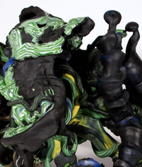 Daniel Wiener, All Around the Nether Reaches, 2010, Detail. Blown glass, 37 x 24 x 20 inches. Courtesy of the Artist