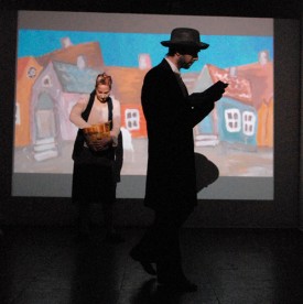 A scene from Gentleman from Cracow, a collaboration between animator Yuliya Lanina and composer Yevgeniy Sharlat
