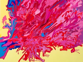 Oona Ratcliffe, Voracious, 2008. Acrylic on canvas, 72 x 84 inches. Courtesy of the artist