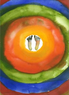 Francesco Clemente, 2008. Watercolor, From the book featured