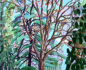 Elisabeth Condon, Autumn Sprinkles, 2010. Acrylic on linen, 20 x 24 inches. Courtesy of Lesley Heller Workspace, photo by Karineh Gurjian-Angelo