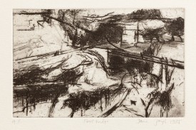 Jane Joseph, Footbridge, 1986. Etching, 13 x 19.9 cm. Courtesy of the Artist