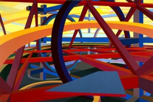 Al Held, Roberta's Trip, 1985. Acrylic on canvas, 96 x 144 inches. Courtesy of Paul Kasmin Gallery, and reproduced in the volume under review