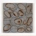 Jim Melchert, Misfits: 4-5-4, 2011. Broken porcelain tile (on plywood) with glaze and ink, 18 x 18 x 3/8 inches. Courtesy of Gallery Paule Anglim