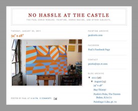 Front page of Paul Corio's blog, "No Hassle in the Castle"