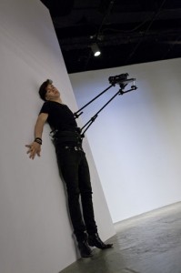 Xavier Cha, Body Drama, 2011. I(nstallation view, Whitney Museum of American Art, New York). Performance with actor and body-mounted video camera; and video, color, silent; time variable, looped. Photograph by Sheldan C. Collins