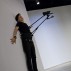 Xavier Cha, Body Drama, 2011. I(nstallation view, Whitney Museum of American Art, New York). Performance with actor and body-mounted video camera; and video, color, silent; time variable, looped. Photograph by Sheldan C. Collins