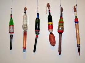 Moffat Takadiwa, Circumcised Bombs, 2011. Metal, plastic, glass, dimensions variable. photo by Silver Simphor