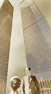 Minoru Yamasaki at the newly completed World Trade Center